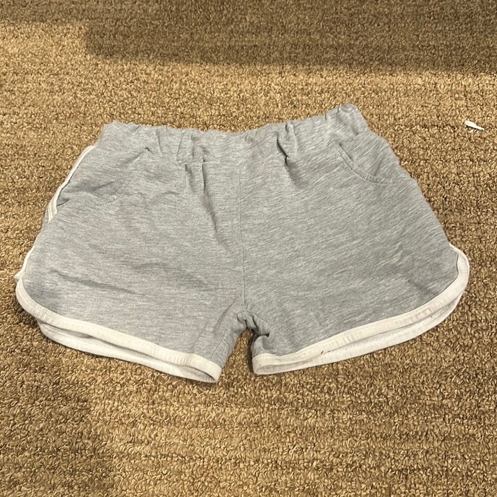 Grey cloth girls shorts